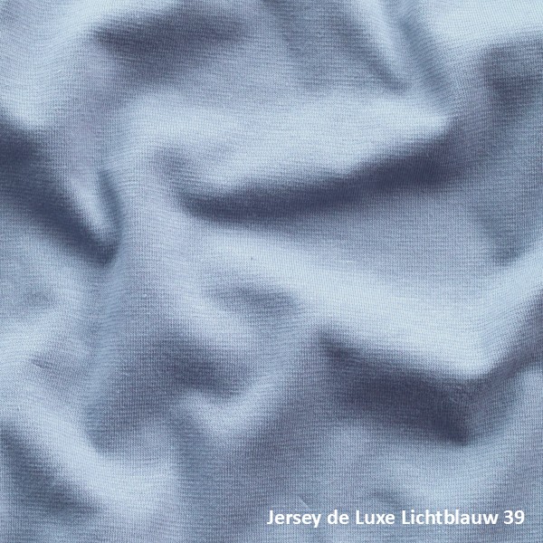 Dommelin Enkele Splittopper Hoeslaken Jersey de luxe Lichtblauw (039) - Afbeelding 3