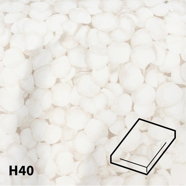 Dommelin Hoeslaken Satijn 400TC - 40 cm hoog - Perle