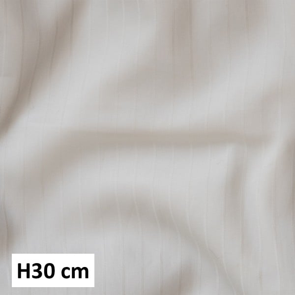 Dommelin Hoeslaken Satijn 400TC - Dessin Pico Ecru