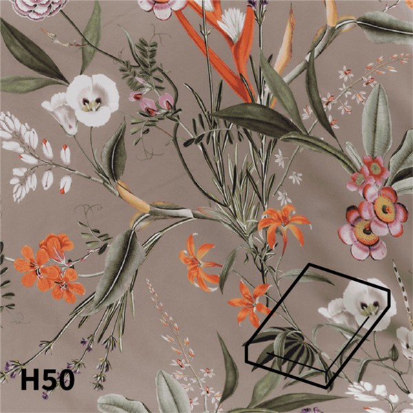 Dommelin Hoeslaken Satijn 400TC - 50 cm hoog - Silvestre Taupe