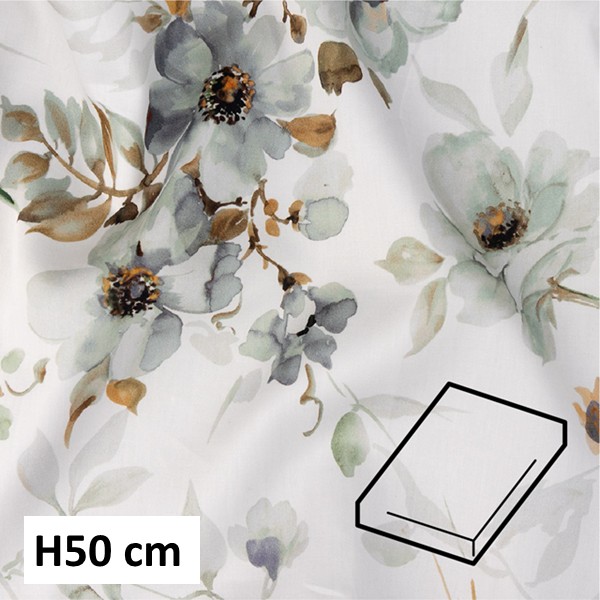 Dommelin Hoeslaken Satijn 400TC - 50 cm hoog - Camelia Olifantgrijs