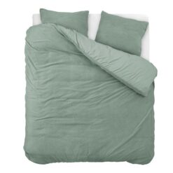 Sleeptime Dekbedovertrek Teddy - Groen 240 x 200/220 cm