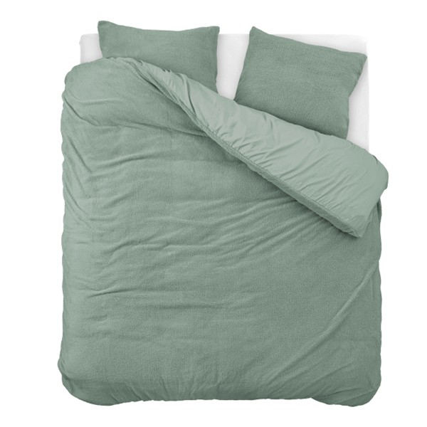 Sleeptime Dekbedovertrek Teddy - Groen 240 x 200/220 cm