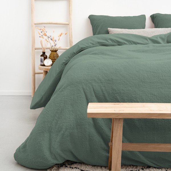Sleeptime Dekbedovertrek Teddy - Groen 240 x 200/220 cm - Afbeelding 6