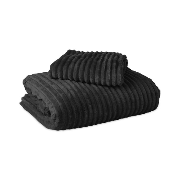 Sleeptime Dekbedovertrek Teddy Rib - Zwart 240 x 200/220 cm - Afbeelding 7
