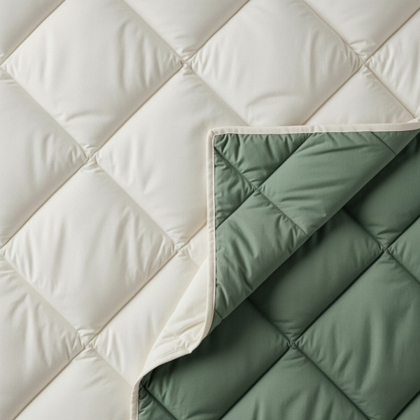 Lazy Dekbed Groen - Creme 240 x 200 cm - Afbeelding 5