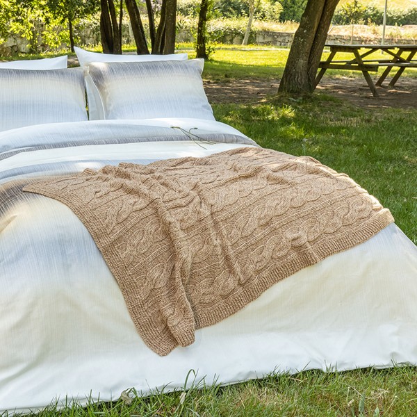 Dommelin Plaid Braid - Cappuccino - Afbeelding 5