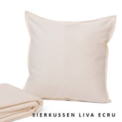 Alternative view of Dommelin Sierkussen Liva Ecru - 60 x 70 cm