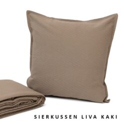 Alternative view of Dommelin Sierkussen Liva Kaki - 60 x 70 cm