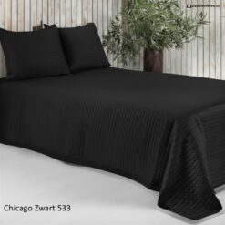 Alternative view of Dommelin Sprei Chicago Zwart