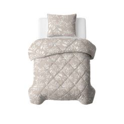 Lazy Dekbed Neva Taupe/Zand 140 x 200 Met Kussensloop