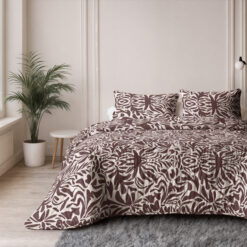 Lazy Dekbed Denzo Rood/Bruin 240 x 200 Met Kussenslopen