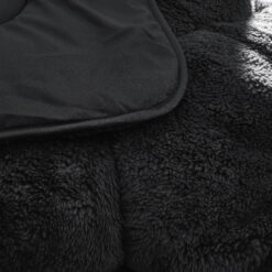 Lazy Dekbed Teddy Zwart 140 x 200 Met Luxe Kussensloop