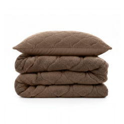 Lazy Dekbed Teddy Taupe/Bruin 140 x 200 Met Kussensloop