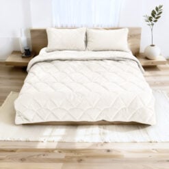 Lazy Dekbed Velvet Beige 140 x 200 Met Kussensloop