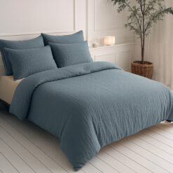 Lazy Dekbed Mousseline Groen 200 x 200 Met Kussenslopen