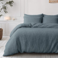 Lazy Dekbed Mousseline Groen 240 x 200 Met Kussenslopen