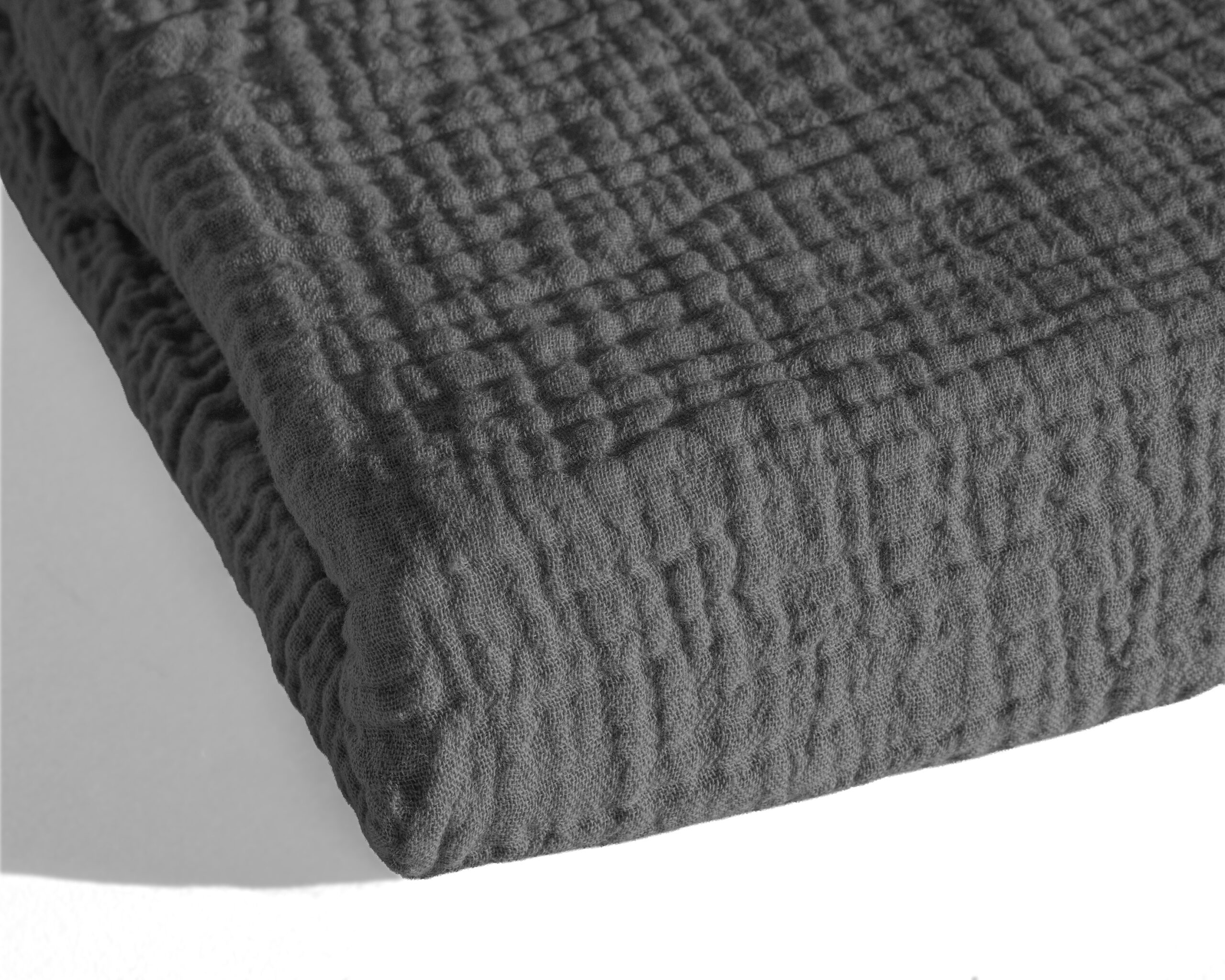 Lazy Dekbed Mousseline Antraciet 200 x 200 Met Kussenslopen