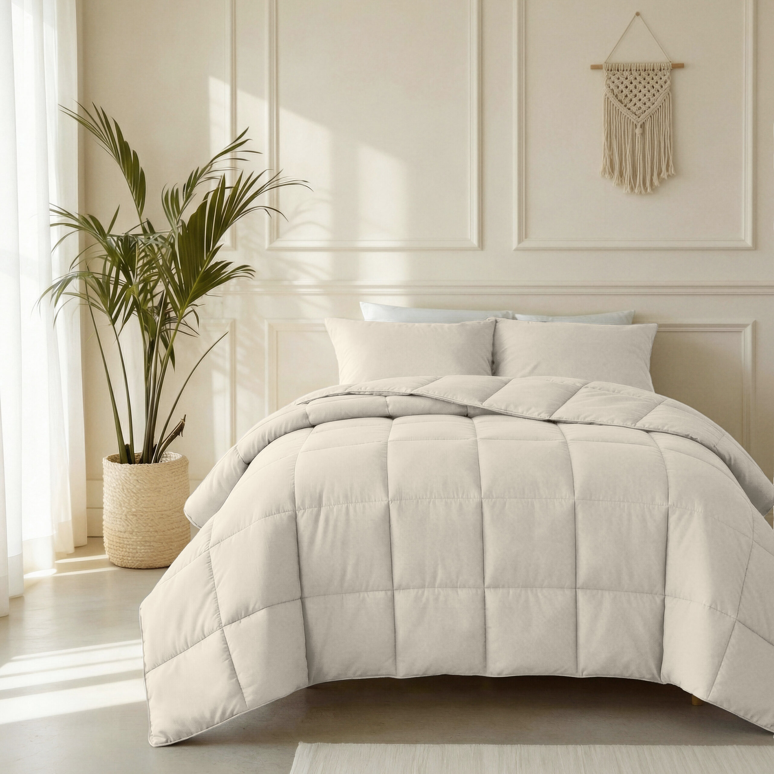 Lazy Dekbed Percale Beige 140 x 220