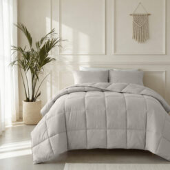 Lazy Dekbed Percale Taupe 240 x 220