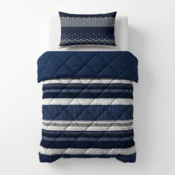 Lazy Dekbed Elisabeth Navy 140 x 200 Met Kussensloop