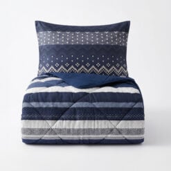 Lazy Dekbed Elisabeth Navy 200 x 200 Met Kussenslopen
