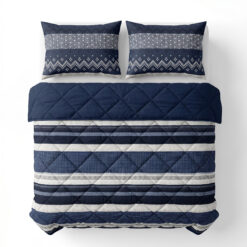 Lazy Dekbed Elisabeth Navy 200 x 200 Met Kussenslopen