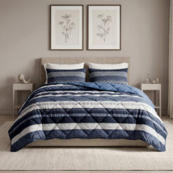 Lazy Dekbed Elisabeth Navy 240 x 200 Met Kussenslopen