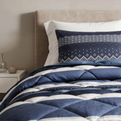 Lazy Dekbed Elisabeth Navy 240 x 200 Met Kussenslopen