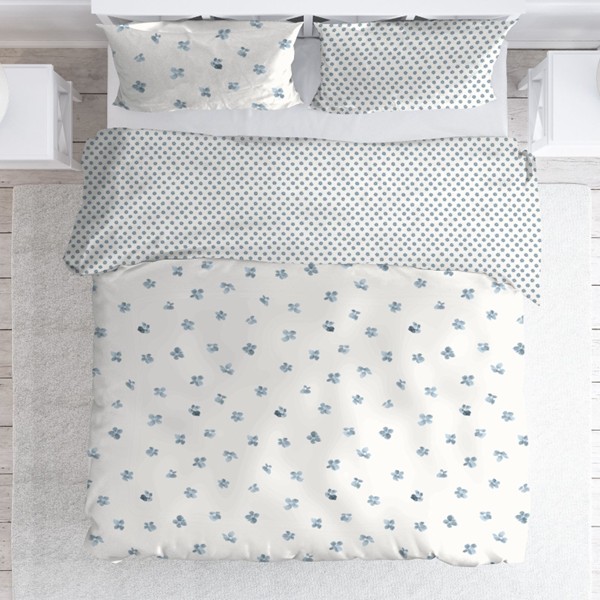 Town Country Kussensloop Aqua Flower Blue - 60 x 70 cm - Afbeelding 7