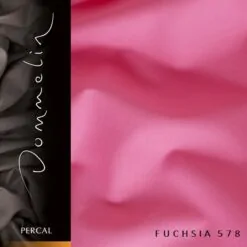 Dommelin hoeslaken Percal TC200 Fuchsia