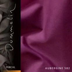 Dommelin percal 200TC Aubergine