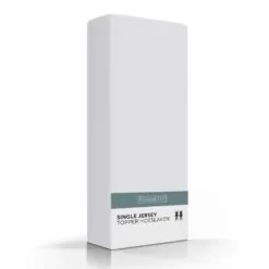 Romanette Topper Hoeslaken Single Jersey Zilver
