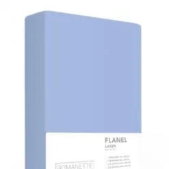 Alternative view of Romanette Laken Katoen-Flanel Blauw