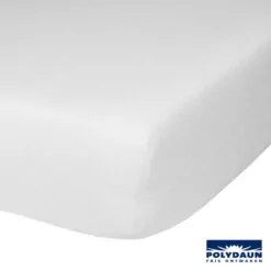 Polydaun Matras Hoeslaken Jersey Wit
