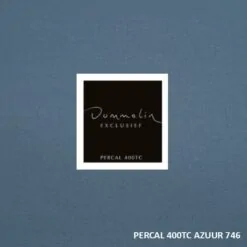 Dommelin Hoeslaken Percal 400TC Azuur Blauw