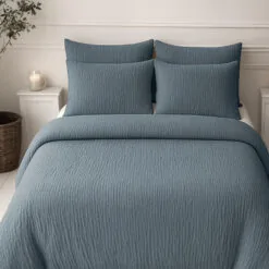 Lazy Dekbed Mousseline Groen 240 x 200 Met Kussenslopen