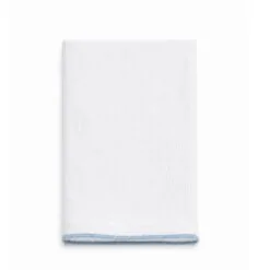 Dommelin Washand Verona Wit - IJsblauw (set 2 stuks)